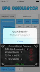 Will Steiner - Mobile Applications - GPA Calculator